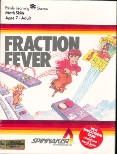 Fraction Fever box art for Colecovision